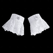 economico Accessori e altro-Retrò Vintage Rococò Vittoriano Collare staccabile Principessa Gentildonna Pieghettato Costume Per donna Carnevale Halloween Fiera Rinascimentale Adulti Altri Accessori
