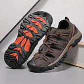 お買い得  アウトドアサンダル-メンズブラウンハイキングサンダル、レースアップ調節可能デザイン、耐久性のあるトラクションアウトソール、トレッキング、釣り、夏用機能アウトドアスタイル