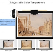 tanie Dekoracyjne światła-Przeglądarka slajdów, podświetlana skrzynka A3 do skanowania starych slajdów i negatywów, ultracienka podświetlana skrzynka skanera z regulowaną diodą LED, zasilana przez USB