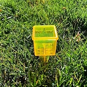 ieftine Udare &amp; Irigare-10 buc pluviometre, pluviometru pentru aspersoare de 1,8" cu gură largă, instrument de măsurare a apei în exterior, galben strălucitor, pentru gazon, curte, grădină, plante în ghiveci