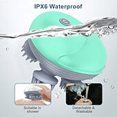 ieftine Jucării electronice-Aparat de masaj portabil modernizat pentru animale de companie, pentru câini și pisici, aparat electric de masaj pentru pisici și câini, cu 4 capete de masaj rotative, trei moduri, pentru ameliorarea