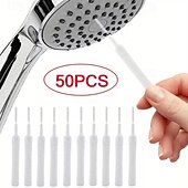 baratos Produtos de limpeza-Conjunto de 50 mini escovas de limpeza para chuveiro, escovas de nylon anti-entupimento multifuncionais para limpar frestas de janelas, celulares, teclados, saídas de ar de carros e pequenos espaços.