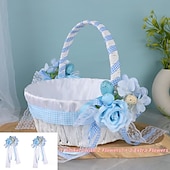 billige Originale leker-påskekurv utendørs utflukt frukt snacks oppbevaringskurv skum oppstandelsesegg dekorasjon kunstig blomsterkurv