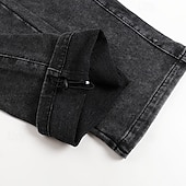abordables pantalons décontractés-SoftFade™ Pantalons pour Hommes 100 % Coton Pantalons Amples Pantalons Décontractés Pantalons Lavés À L'Acide À Cordon Élastique Taille Droite Longueur Complète Quotidien Mode De Vacances Streetwear