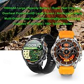 abordables Montres connectées-iMosi YK16 Montre intelligente 1.7 pouce Montre connectée avec appels Bluetooth Podomètre Rappel d'appel Moniteur d'Activité Compatible avec Android iOS Unisexe Longue Veille Appels Mains Libres