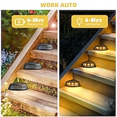 voordelige Pathway Lights &amp; Lanterns-4 stuks buitenverlichting op zonne-energie, waterdichte led-trapverlichting, driehoekige waaiervormige terrasverlichting voor tuin, erf, pad, schutting, patio, landschapsverlichting, op zonne-energie