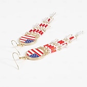 Χαμηλού Κόστους αξεσουάρ-250ή Επέτειος ΗΠΑ Σκουλαρίκια Αστείος Ενηλίκων Γυναικεία Ημέρα ανεξαρτησίας 4η Ιουλίου Πάρτι Επίδοση Ντύνομαι