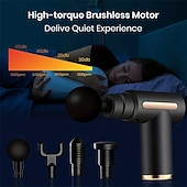 cheap Body Massager-Massage Gun Fascia Deep Muscle Relax Body Neck Massager Electric Fitness Equipment Noise Reduction Male Female