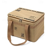 cheap Outdoor Storage-Large Capacity Outdoor Folding Storage Bag, Waterproof Portable Camping &amp; Picnic Organizer for Cookware, Pots, Tableware, Gas Canister, Shockproof Tactical Outdoor Carry Bag