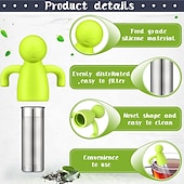 levne Kuchyňské náčiní a pomůcky-4 kusy rukojeti na čajový infuzér, síťované sítko na čajový šálek, filtrační sítko na sypaný čaj, roztomilé jemné sítko na čaj z nerezové oceli, filtrační kulička na čaj, difuzér na čaj, strouhadlo na