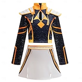  Kpop-inspiriert Von koreanischen Idolen inspiriert Popstar Kostüm Ausgefallene Kostüme Karnevalskostüm Virtuelles Idol for Mädchen Kinder Halloween Karneval Leistung Comic-Konzert Anime Expo