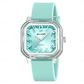 Недорогие Кварцевые часы-Подарок на День Матери SKMEI Мужские кварцевые часы Креативные минималистские модные повседневные светящиеся водонепроницаемые часы с мировым временем Силиконовые гелевые часы