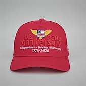 halpa Lisätarvikkeet-Lippalakki Amerikan lippu Retro / vintage Patriotismi varten Sukupuolineutraali Aikuisten 3D-tulostus varten Itsenäisyyspäivä 4. heinäkuuta ulko- Rento / arki Paraati