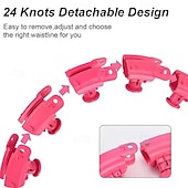 levne Masáž celého těla-24dílná nastavitelná inteligentní závaží sportovní obruče, masážní kruh na hubnutí, břicho, tenký pas, fitness kruh, vnitřní fitness vybavení