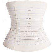 cheap Waist Trainer-Women's Shapewear Waist Trainer Casual Pure Color Elastic Waist Daily Sleeveless Black Beige Summer Spring Fall Winter Slim
