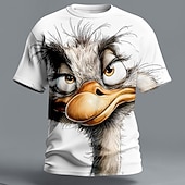  Bărbați Animal Amuzant Tricou Manșon scurt Tricou Tipărire 3D Stil Nautic Cămașă Exagerat Designer Petrecere Concediu Negru Galben Vară Primăvară Îmbrăcăminte S M L XL XXL XXXL