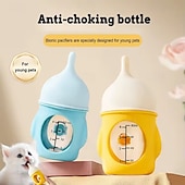 abordables Básicos de viaje para perros-Biberón de 80 ml para mascotas, comedero para gatitos y cachorros