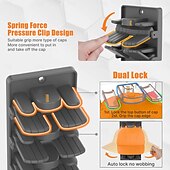 economico Organizzazione spazi-2 confezioni di organizer per cappelli da baseball con clip a molla integrate - supporto per cappelli da armadio con montaggio a parete, contenitore per appendiabiti da porta/armadio (adesivo forte)