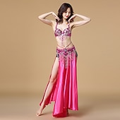 お買い得  トップとセット-サンバダンスウェア ベリーダンスパフォーマンスコスチュームセット パフォーマンスコスチューム