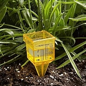 ieftine Udare &amp; Irigare-10 buc pluviometre, pluviometru pentru aspersoare de 1,8" cu gură largă, instrument de măsurare a apei în exterior, galben strălucitor, pentru gazon, curte, grădină, plante în ghiveci