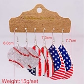 baratos Acessórios-250º Aniversário EUA Brincos Fantasias Adulto Mulheres Dia da Independência 4 de julho Festa Espetáculo Vestir-se