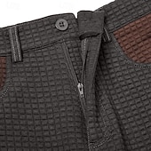 olcso Oldalzsebes nadrágok-Férfi Ostya Cargo nadrág Nadrág Alkalmi nadrág Kollázs Zseb Egyenes lábbal Sima Mokaszinok Mekano Teljes hossz Hétköznapi Napi Szabadtéri Szabadság Divat Fekete Lóhere Mikroelasztikus