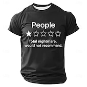  Per uomo Gergo divertente Maglietta Manica Corta maglietta Stampa 3D Girocollo Camicia Moda Quotidiano Quotidiano Streetwear Blu Nero Rosso Estate Primavera Abbigliamento S M L XL XXL XXXL