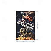 abordables États-Unis 250.-Commémorant le 250e anniversaire des États-Unis, drapeau de jardin décoratif, drapeau suspendu, drapeau de décoration de cour, drapeau en imitation chanvre