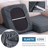 economico Copertura per divano-Copricuscini impermeabili per divani, copricuscini per divani componibili a forma di L, tessuto jacquard elasticizzato spesso, copri chaise longue lavabile con fondo elastico