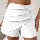 economico Pantaloncini corti-Per donna Shorts Pantaloncini Estivi Shorts da Spiaggia Vacanza Moda Casual Quotidiano Corto Misura del girovita medio Tinta unica Cerniera Elastico in vita Fibbia Comodità Asciugatura Rapida Morbido