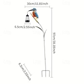 levne Světla cesty &amp; lucerny-Venkovní solární vodotěsné závěsné světlo s motivem ledňáčka, zářivý vířivý design rákosu, dekorace na zahradu, dvůr, cestu, trávník, farmářský styl, akcentové osvětlení krajiny pro venkovní dekoraci.