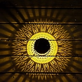 levne Venkovní nástěnná světla-2 ks venkovní solární vodotěsné kreativní duté válcové železné projekční nástěnné osvětlení, závěsné lucerny pro zahradu, dvůr, cestu, trávník, schodiště, krajinářské osvětlení, venkovní dekoraci