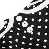 cheap Dresses-1950s Retro Vintage Rockabilly Midi Swing Dress Flare Dress Sleeveless Polka dots Fit &amp; Flare Swing Fancy Dress Women's Carnival Valentine's Day Masquerade Vacation Dailywear Bachelorette Party