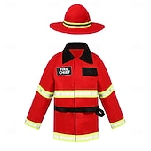 preiswerte Jungenkostüme-Karnevalskostüm Karriere Kostüme Kapuzensweatshirt Polizei Cosplay Kinder Unisex Halloween Karneval Buchwoche Leistung Pädagogisches Ankleiden Einfache Halloween-Kostüme Verkleiden