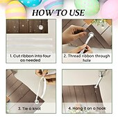 cheap Door Covers-Easter Cross Door Cover, Bunny Basket of Eggs with "Happy Easter" Greeting, Charming Holiday Decoration for Spring, Perfect for Easter Door and Outdoor Decor
