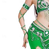 Недорогие Аксессуары для танцев-Аксессуары для самбы красные стразами и бисером аксессуары для рук для танца живота костюм для выступлений