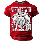  I vichinghi divertenti ti uccideranno e canteranno canzoni a riguardo, tutto ciò che non ti uccide ti rende più forte, tranne i vichinghi, mitologia norrena, guerriero, teschio, asce, maglietta nera