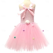 abordables Disfraz de Animal-Tutu Túnica Princesas Animal conejo de Pascua Vestidos Gracioso Niños Chica Día del Niño Semana Santa Carnaval Fiesta Disfrazarse