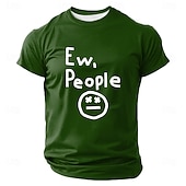  Ανδρικά Αστεία αργκό Μπλουζάκι Κοντομάνικο Κοντομάνικη μπλούζα 3D εκτύπωση Στρογγυλή Ψηλή Λαιμόκοψη Πουκάμισο Μοντέρνα Καθημερινά Καθημερινά Δρόμος Θαλασσί Μαύρο Ρουμπίνι Καλοκαίρι Άνοιξη Ρούχα Τ M L