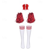  jurk outfits cheerleader cosplay kinderen meisjes halloween carnaval onafhankelijkheidsdag / 4 juli feest optreden maskerade verkleedpartij