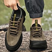 economico Sneakers Casual-scarpe da ginnastica sportive grigie da uomo, tomaia in mesh traspirante, suola ammortizzante, stile sportivo moderno, adatte per camminare, viaggiare e abbigliamento casual