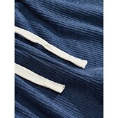 abordables pantalons décontractés-Homme Pantalons Pantalon en velours côtelé Pantalons Amples Pantalon décontracté Taille Élastique Jambe Droite Couleur Unie Confort Évacuation de l'Humidité Longueur complète Occasionnel Quotidien