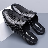 Недорогие Мужские клоги и мюли-Мужские красные лоферы из искусственной кожи, с текстурой под крокодиловую кожу, без шнурков, элегантная свадебная обувь, для торжественных случаев.