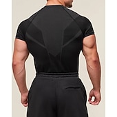 economico T-shirt e Canottiere da Corsa-Per uomo Blocco di colori T-shirt da corsa Maglia a compressione Maglia da corsa Estate Primavera Autunno Manica Corta Asciugatura Rapida Compressione Traspirante Allenamento in Palestra Allenamento