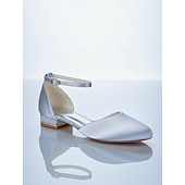 economico Madre della Sposa/Sposo-décolleté da donna con tacco basso e cinturino alla caviglia in raso bordeaux - eleganti scarpe da sera minimaliste per la mamma della sposa, matrimonio chic in città &amp;eventi formali