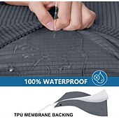 economico Copertura per divano-Copricuscini impermeabili per divani, copricuscini per divani componibili a forma di L, tessuto jacquard elasticizzato spesso, copri chaise longue lavabile con fondo elastico