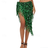 זול הלבשה לריקודי בטן-קרנבל 2026 ריו קרנבל בגדי ריקוד סמבה עם נצנצים נוצצים, חצאית מיני עם גדילים, תחפושת הופעה לפסטיבל ברזיל