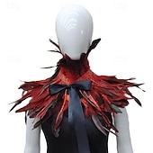 Χαμηλού Κόστους αξεσουάρ-Καρναβάλι 2026 Ρίο Καρναβάλι Σαμπά Αξεσουάρ Γυναικείου Ουράνιου Φτερού Κάπα με Σειρές Παγιέτας Πολύχρωμο Φτερό Ώμου Σα Shawl με Κορδέλα Δεσίματος Κοστούμι Επίδειξης Φεστιβάλ Βραζιλίας