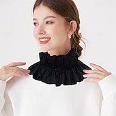 billige Tilbehør og mer-Årgang Rokoko Victoriansk Avtakbar krage Prinsesse Gentlewoman Blonde Kostyme Dame Karneval Halloween Renessansemesse Voksen