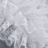 baratos Acessórios e mais-Vintage Rococó Vitoriano Colar destacável Princesa Senhora Renda Fantasia Mulheres Carnaval dia das Bruxas feira renascentista Adulto Mais Acessórios Todas as Estações